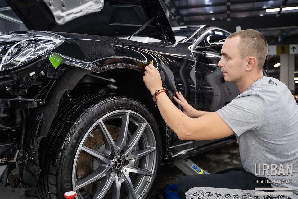 Mercedes S-Class — нанесение плёнки